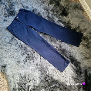 French Toast Girls Straight Navy Blue Uniform Pants, Adjustable Waist